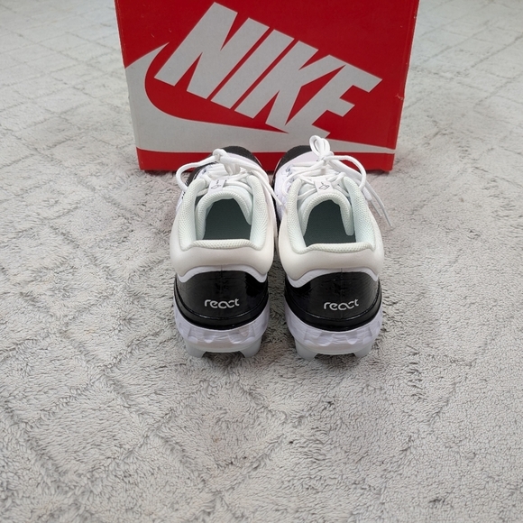 Nike Alpha Huarache Elite 4 Low MCS Baseball Cleats 11.5 White Black FD6255-101 main image 7